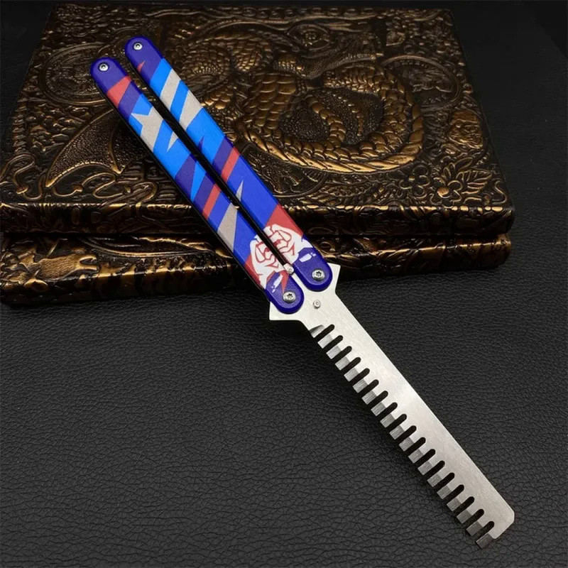 🚚 Valorant Weapon Yoru's Stylish Butterfly Comb GO Vol 2 Melee Game Peripheral 23cm Metal Samurai Sw