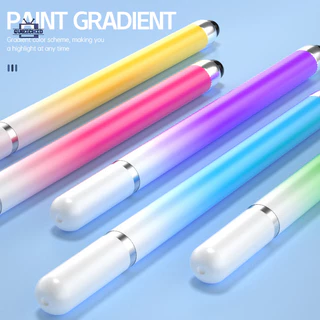 ปากกาหน้าจอสัมผัส 2 In 1 ไล่ระดับสีสำหรับโทรศัพท์มือถือและแท็บเล็ตปากกาสไตลัสคลิปวาดภาพ capacitive