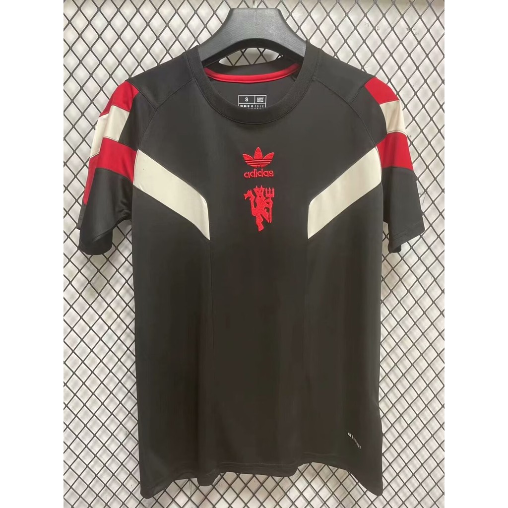 24-25 เสื้อยืดแมนยูรุ่นพิเศษฟุตบอลกีฬาด้านบนคุณภาพสูงพัดลมรุ่น