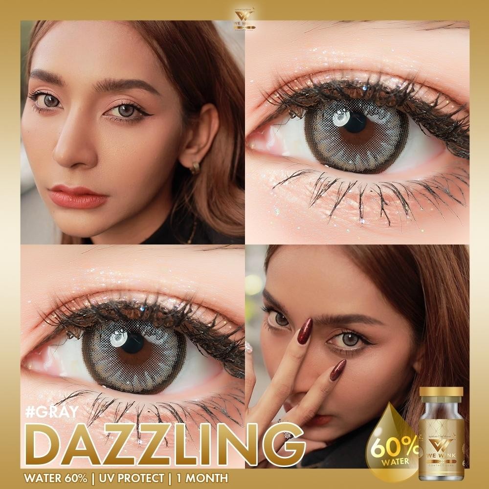 คอนแทคเลนส์[บิ๊กอาย] Dazzling Brown / Gray (Wewink) ☁️ มี อย.ไทย - รูปที่ 4