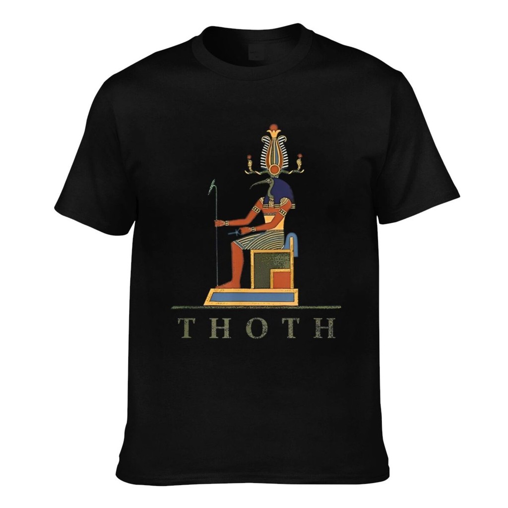 Thoth God Egypt อียิปต์โบราณ Mens Cool Tshirt เสื้อผ้าแฟชั่น