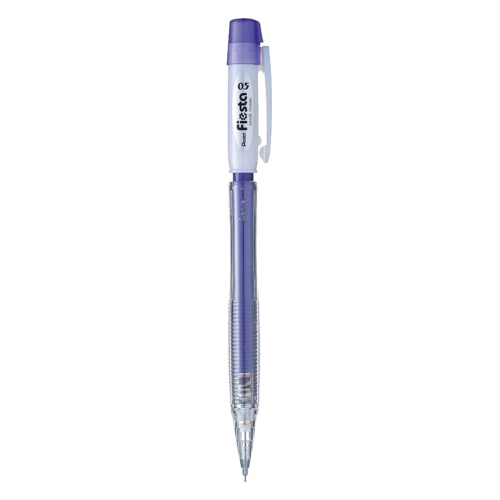 PENTEL ดินสอกด รุ่น Fiesta AX105W-V ขนาด 0.5 มม. ด้ามสีขาวม่วง