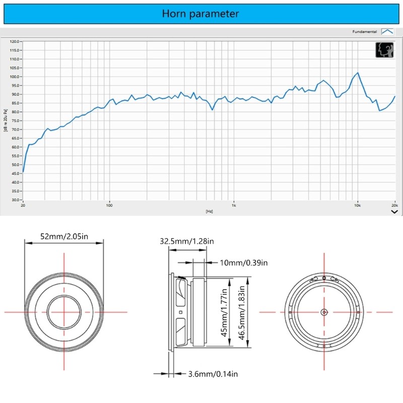 Nav 2 นิ้ว 52 มม.วูฟเฟอร์ส่วนประกอบ 5W 4Ohm Bass ลําโพงสําหรับเสียง DIY