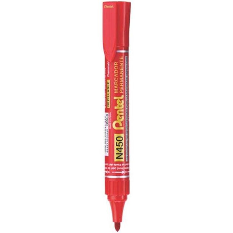 PENTEL ปากกามาร์คเกอร์ 4.5มม. หมึกสีแดง รุ่น N450-B
