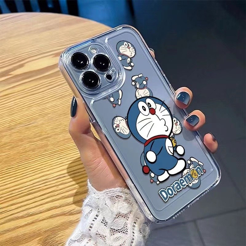 เคส การ์ตูนน่ารักโดราเอมอนเคสใส เคสออปโป้ case OPPO A92S A16 A54 A55 A31 A8 A2 A3 FIND X5 PRO A53 A33 A32 A60 A74 A93 A78 A58 A92 A72 A52 A97 A35 A3XA56 A73 A98 A1 K11 4G 5G CASING ปลอก