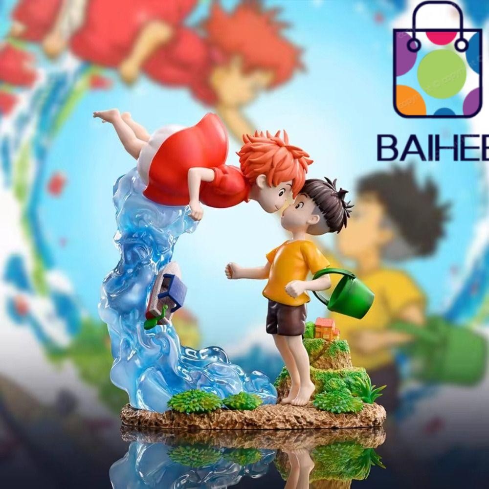 Baihee Ponyo บน Cliff รูป,คอลเลกชันน่ารัก Ponyo Sousky Seagal รูป, Tide Play ตุ๊กตาเด็กของขวัญ Ponyo