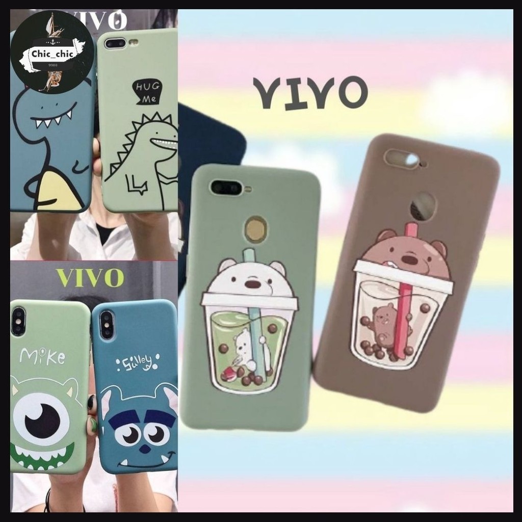 เคสซิลิโคนสุ่มลาย VIVO กันกระแทก สำหรับรุ่น Vivo Y3 Y11 V15 V15 proV17pro Y12 Y17 Y19 Y95 Y93 Y91i #สุ่มVivo