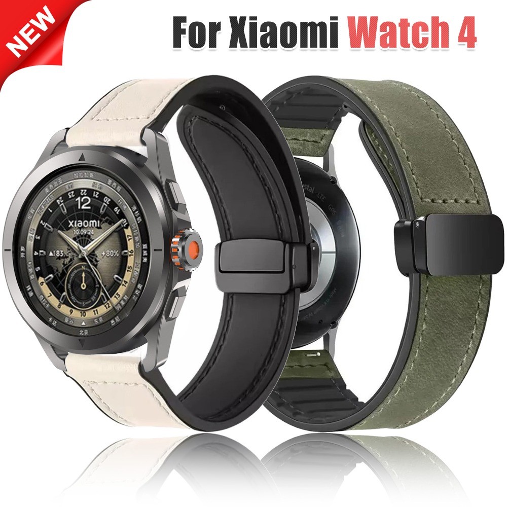 18 20 22 มม.หนังซิลิโคนสําหรับ Xiaomi นาฬิกา S4/S3/S2/S1 กีฬาสายนาฬิกาสร้อยข้อมือแม่เหล็กสําหรับ Redmi นาฬิกา 5 Active/Lite