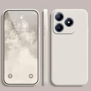 เคส Realme Note 50 สีทึบ Realme Note 50 , เคสซิลิโคนป้องกันการตกสีธรรมดาเรียบง่าย YT