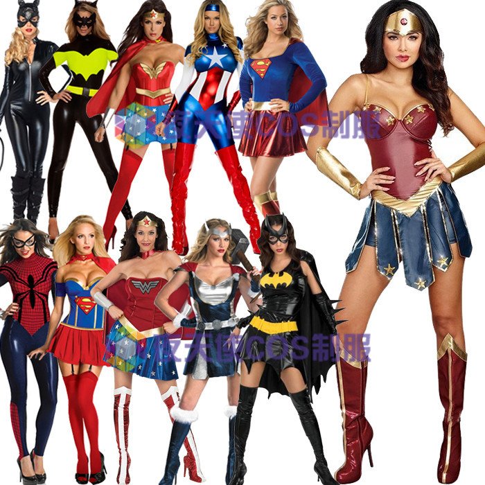 ชุดวันเดอร์วูแมน WonderWoman Justice League cos Woman Thor Batman Scarlet Witch Dress
