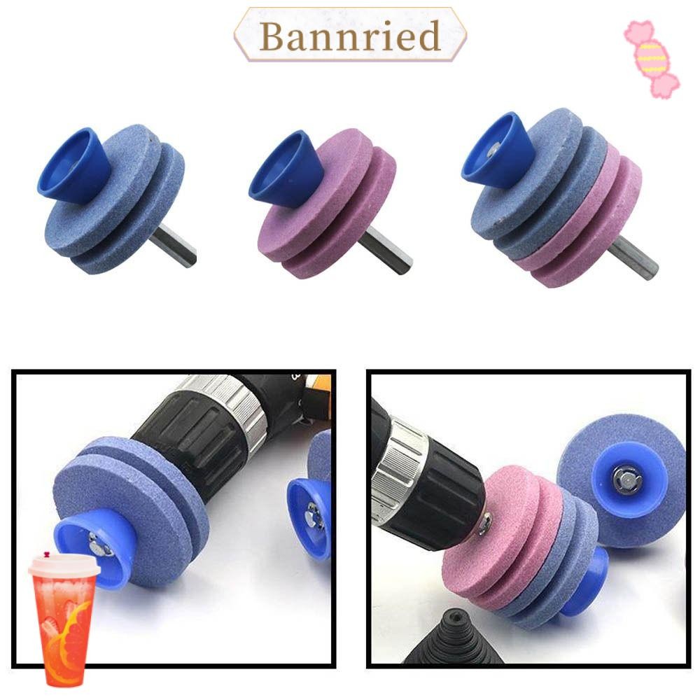 Bannriedsg989 เครื่องลับใบมีดสนามหญ้า, ความแข็งสูงทนต่ออุณหภูมิสูงหินล้อ Sharpener เจาะ, Universal ไม่ง่ายที่จะความเสียหายเครื่องตัดหญ้าใบมีด Sharpener
