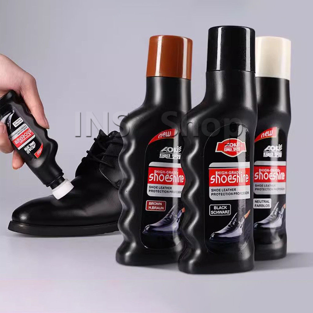 INS น้ำยาขัดเงารองเท้า คลีนชูส์ 65ml กันน้ำ ทำความสะอาดกระเป๋าหนังโซฟาหนัง shoe polish