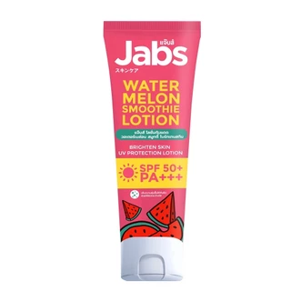 Jabs Water Melon Lotion UV SPF 50 PA+++ 220ml. แจ๊บ โลชั่นกันแดดแตงโม 220 มล.