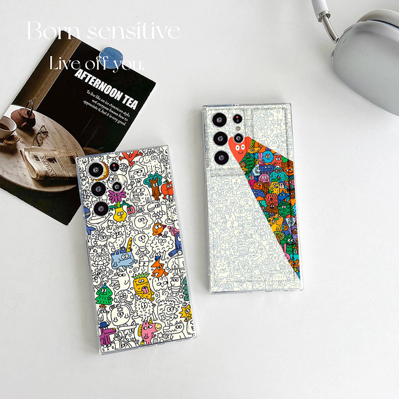 สําหรับ OPPO Reno 12 Pro 11F 12F 11 10 Pro 8T 8 7z 8z 5F 5 7 5G น่ารักการ์ตูนคู่ซิลิโคนนุ่ม