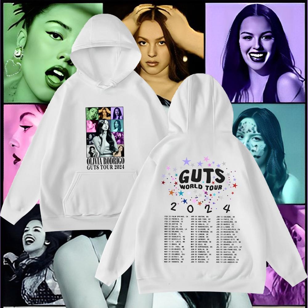 Olivia Rodrigo hoodie Guts World Tour เสื้อฮู้ดแขนยาว#215พิมพ์ลาย ใส่ได้ ทั้ง ชาย ใส่สบาย S-5XL (จัด