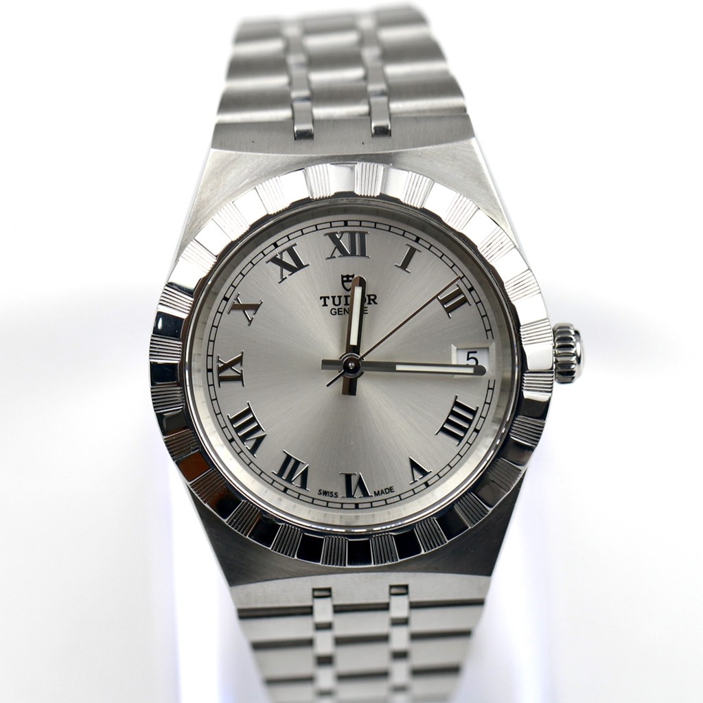 Tudor 34mm Royal Series นาฬิกากลไกอัตโนมัตินาฬิกาหญิง m28400 Swiss สินค้าของแท้