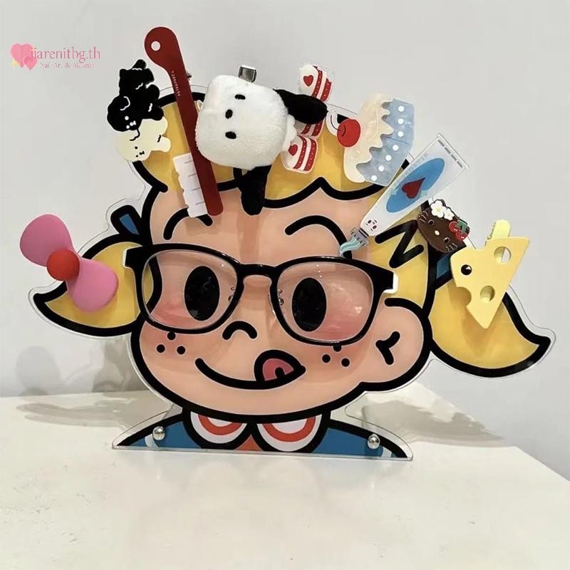 Renbg Creative Harada Osamu ชั้นเก็บของอะคริลิค Hairpin อุปกรณ์เสริมแฟชั่นจอแสดงผล Hairpin แว่นตาเลนส์เชือก Rack TH