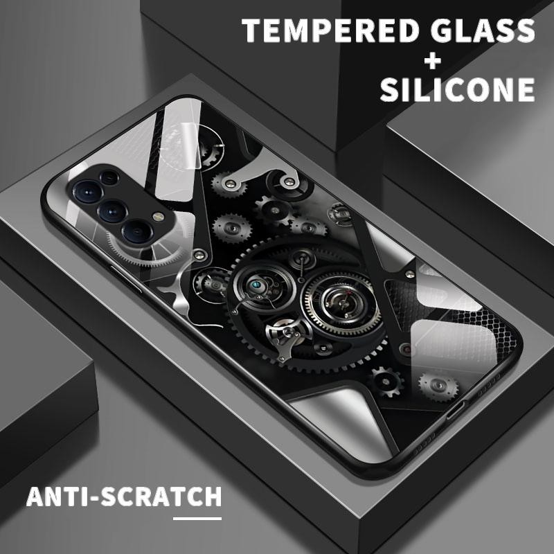 เหมาะสำหรับ OPPO Reno5 4G 5G Reno4 F Lite Reno2 Z Reno3 กรณีโทรศัพท์ใหม่เคส Creative Machine