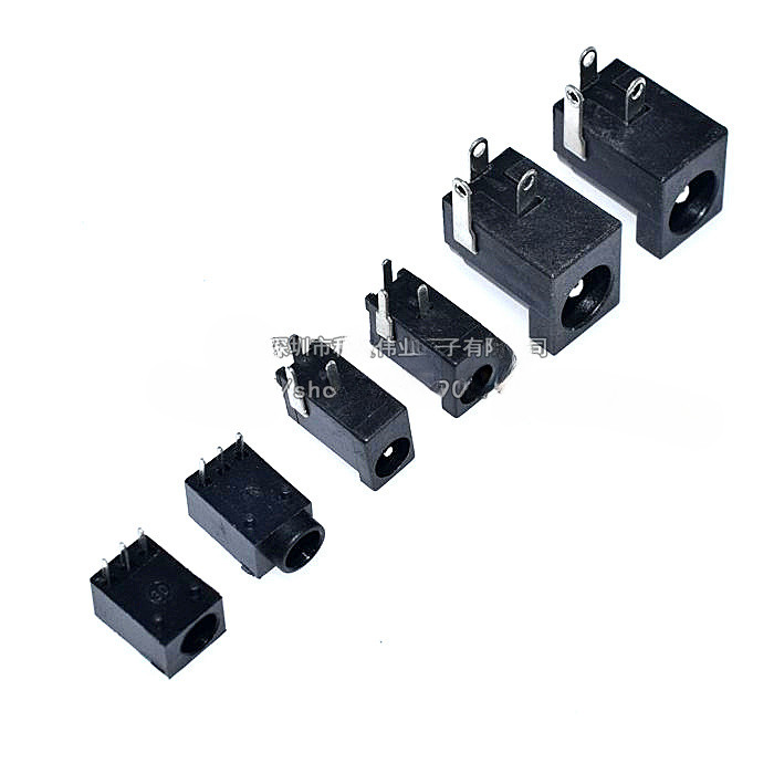 DC ซ็อกเก็ต DC-002/DC-003A/DC-005 Connector ขนาด 5.5×2.1 มม./1.3×3.5 มม./5.5×2.5 มม./3.5×1.1 มม.