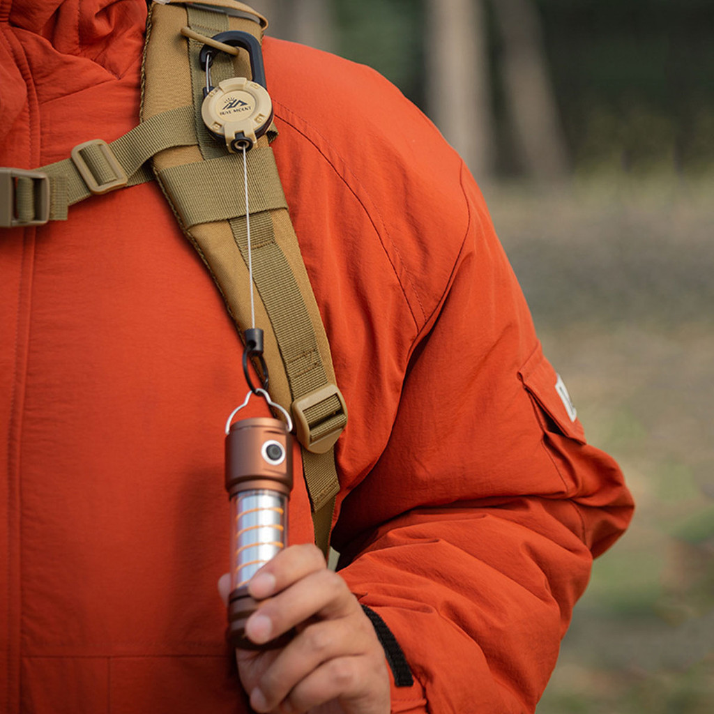 พวงกุญแจเชือกลวดสลิง ยืดหดได้ พร้อมสายเคเบิลเหล็ก หนา 0.9 มม.กันขโมย สายเคเบิ้ล พวงกุญแจรถยนต์ พวงกุญแจห้อย พวงกุญแจ - รูปที่ 5