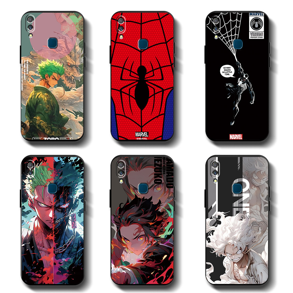 Softcase VIVO 1906 Y11 Anticrack Casing คุณภาพสูง TPU ป้องกันเต็มรูปแบบซิลิคอนยางสีดํากรณี