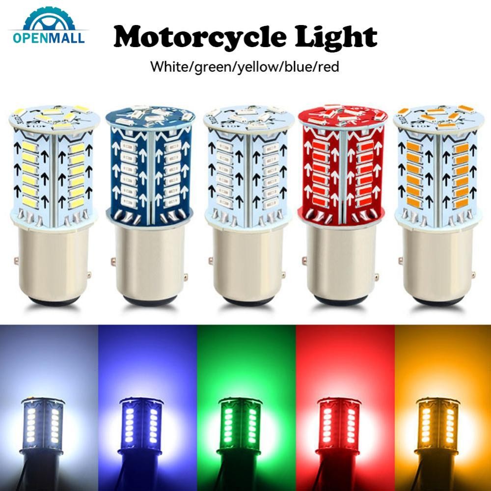 Openmall รถจักรยานยนต์ 1156 1157 12V LED มอเตอร์หลอดไฟไฟหน้า 30SMD ชิปโคมไฟไฟหน้ารถหลอดไฟ 4014 I6K1