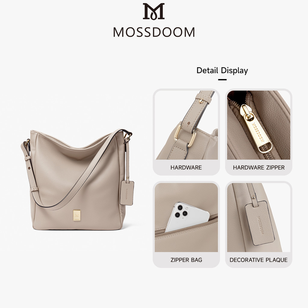 MOSSDOOM Twyne Bag กระเป๋าแฟชั่นสุภาพสตรีกระเป๋าสะพายไหล่