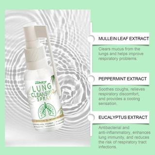 สเปรย์รองรับปอด Sore Throat Cough Treatment Breath Cleaner ระบบช่วยหายใจ Anti Inflammation Herbal Lung Cleanse