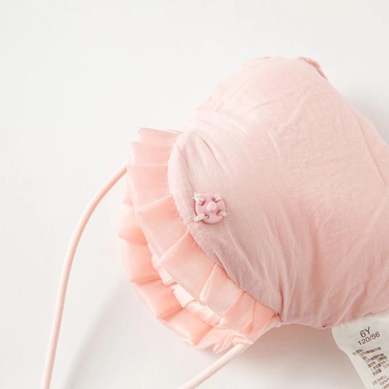 Dave Bella 2Y-9Y ชุดเดรสเด็กหญิง สีชมพูดอกไม้พิมพ์เด็กสาว cheongsam สไตล์ชุด small satchel DB2234762 - รูปที่ 7