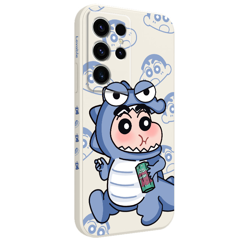 SAMSUNG ชุดนอนไดโนเสาร์เคสโทรศัพท์สําหรับSamsung Galaxy S25 S24 S23 S22 FE Ultra Plus 5Gซิลิโคนเหลวด้านข้างรูปแบบฝาครอบ - รูปที่ 5