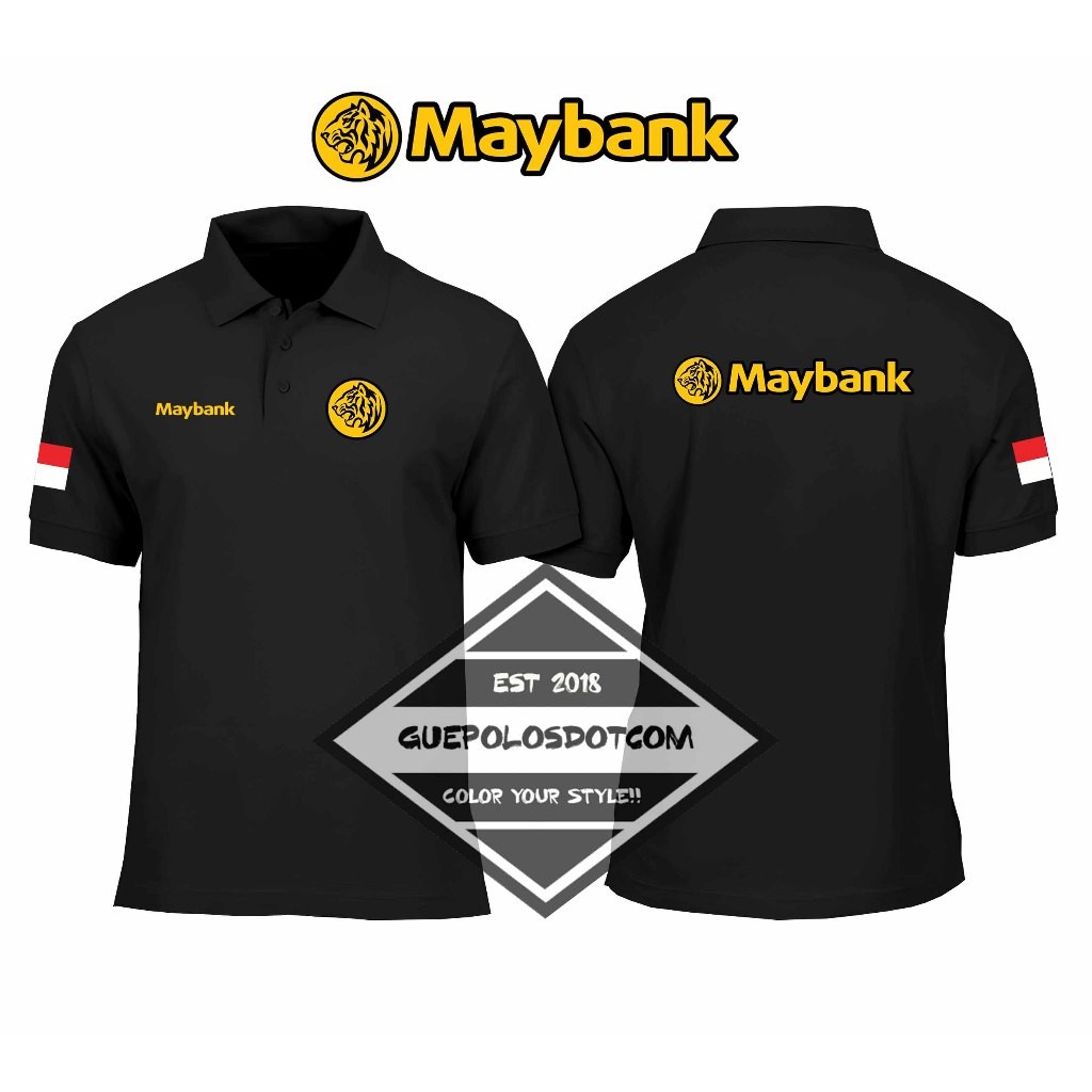 TYPE 01 - Maybank POLOSHIRT - เสื้อคอปก Maybank BANK - Maybank COLLAR POLO - Maybank BANK POLO