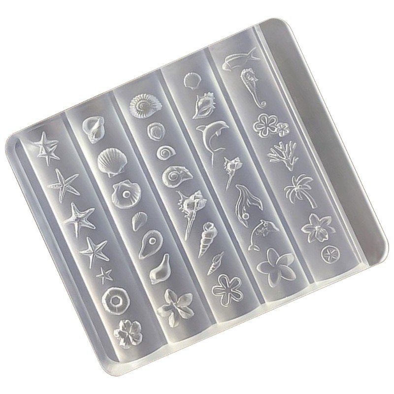 SIY เล็บ Moulds ซิลิโคนแม่แบบเล็บออกแบบเครื่องมือ Sea Series ซิลิโคน Handmade แม่พิมพ์เหมาะสําหรับเล็บ Creat