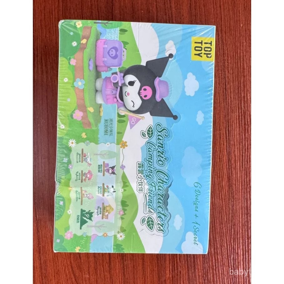 6pcs TOPTOY Official Sanrio Family Camping Friends Trendy Blind Box Kuromi Creative  Display X8CN