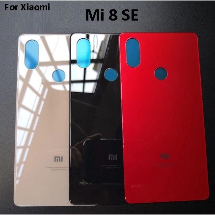 XiaoMi Mi 8 SE ฝาหลังแบตเตอรี่ด้านหลังกระจกสําหรับซ่อม Crack Mi8 SE / Mi8SE