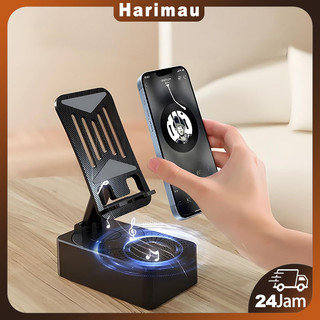 Dudukan ponsel 3-in-1 /  Hubungkan speaker Bluetooth / dapat diisi ulang / PowerBank Holder Hp Stand Meja Multifungsi