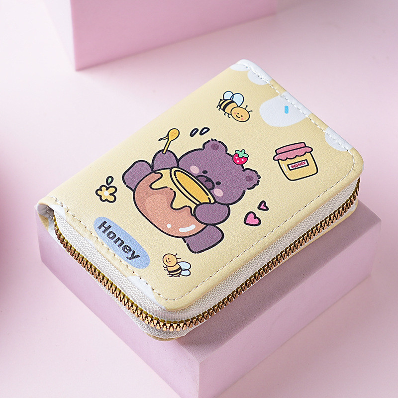 🏠Jibbyhome🏠กระเป๋าสตางค์ใบสั้นใส่บัตร ลายการ์ตูน ใ่ส่บัตร ใส่แบงค์ได้เยอะ กระเป๋าสตางค์ใบเล็ก พกพาง่าย #BAG041 - รูปที่ 5