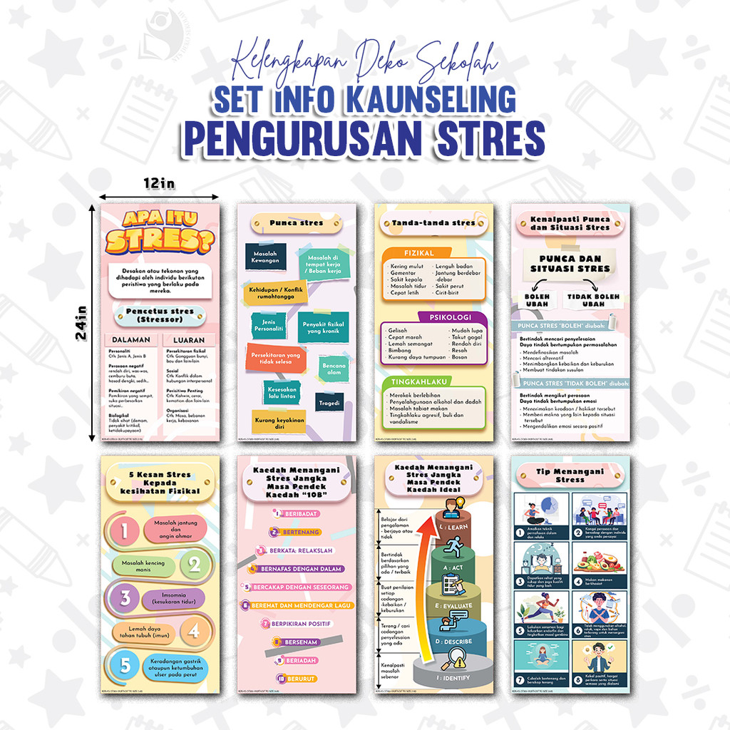 ชุดพริก 1 วัน INFO STREET MANAGEMENT / 8in1 / KAUNSELING INFO / KAUNSELING DECORATION / 380GSM THICK