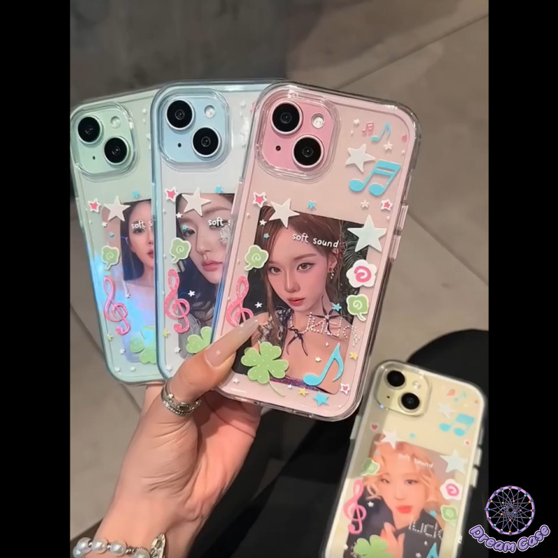 เคสไอโฟน13 โน๊ตเพลงดาวโคลเวอร์น่ารักนุ่มนวล สำหรับ IPhone 17 air 13 16 11 15 12 14 Pro Max 13 16 15 Pro 16 14 15 Plus