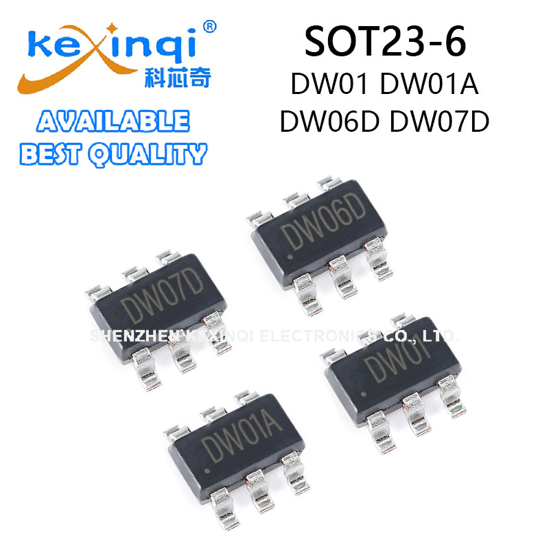 (5-20 ชิ้น) DW01 DW01A DW06D DW07D SOT23-6 ชิปการจัดการพลังงานแบตเตอรี่ SMD
