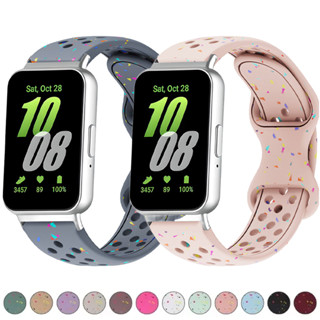 สายซิลิโคนสําหรับ Samsung Galaxy Fit 3 สายนาฬิกาเปลี่ยนสายนา…