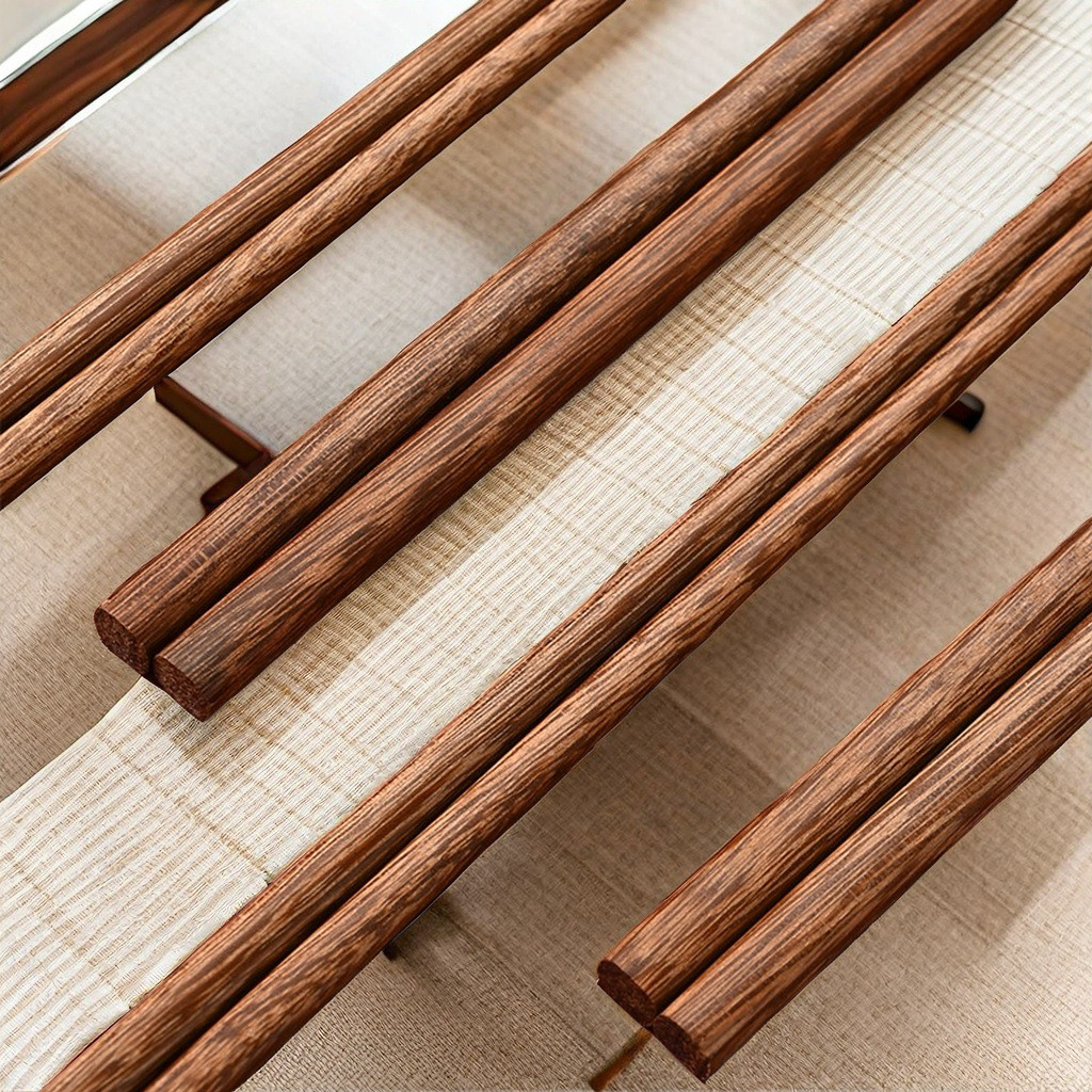 ตะเกียบไม้ แบบยาว มี 25/42cm. ตะเกียบทำอาหาร กินชาบู หม้อไฟ ใช้ซ้ำได้ #AM-0021 - รูปที่ 4