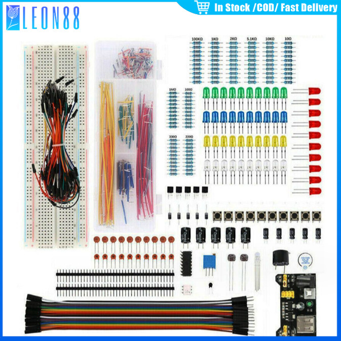 พร้อมส่ง uno r3 ชุดKit ชุดสตาร์ทเตอร์ 830รูKitชุดทดลองเบื้องต้นบอร์ด830รู LED R Breadboard  บริการหล