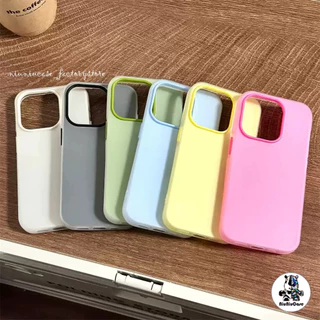 เคสโทรศัพท์แบบ 2 in 1 ซิลิโคนใส เคสเยลลี่ For iPhone 16 15 14 13 12 11 Pro Max X XR XS Max 7 8 6 Plus เคสไอโฟน 13 เคส