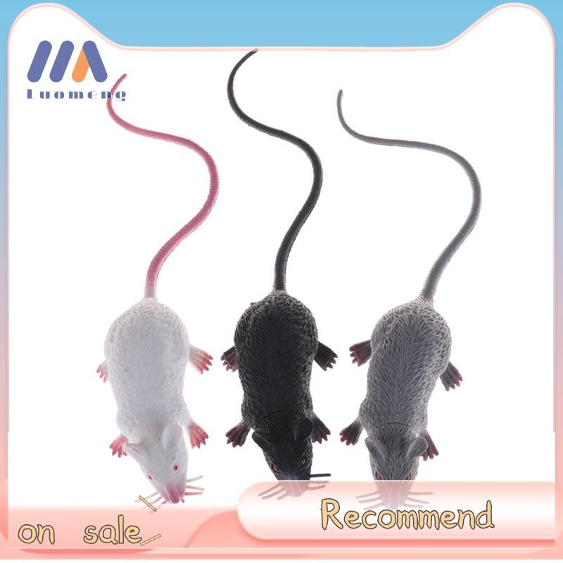 Luo-Meng Lumi Party หนูพลาสติกรุ่น Trick ของเล่นฮาโลวีน Decor Tricks Pranks Props