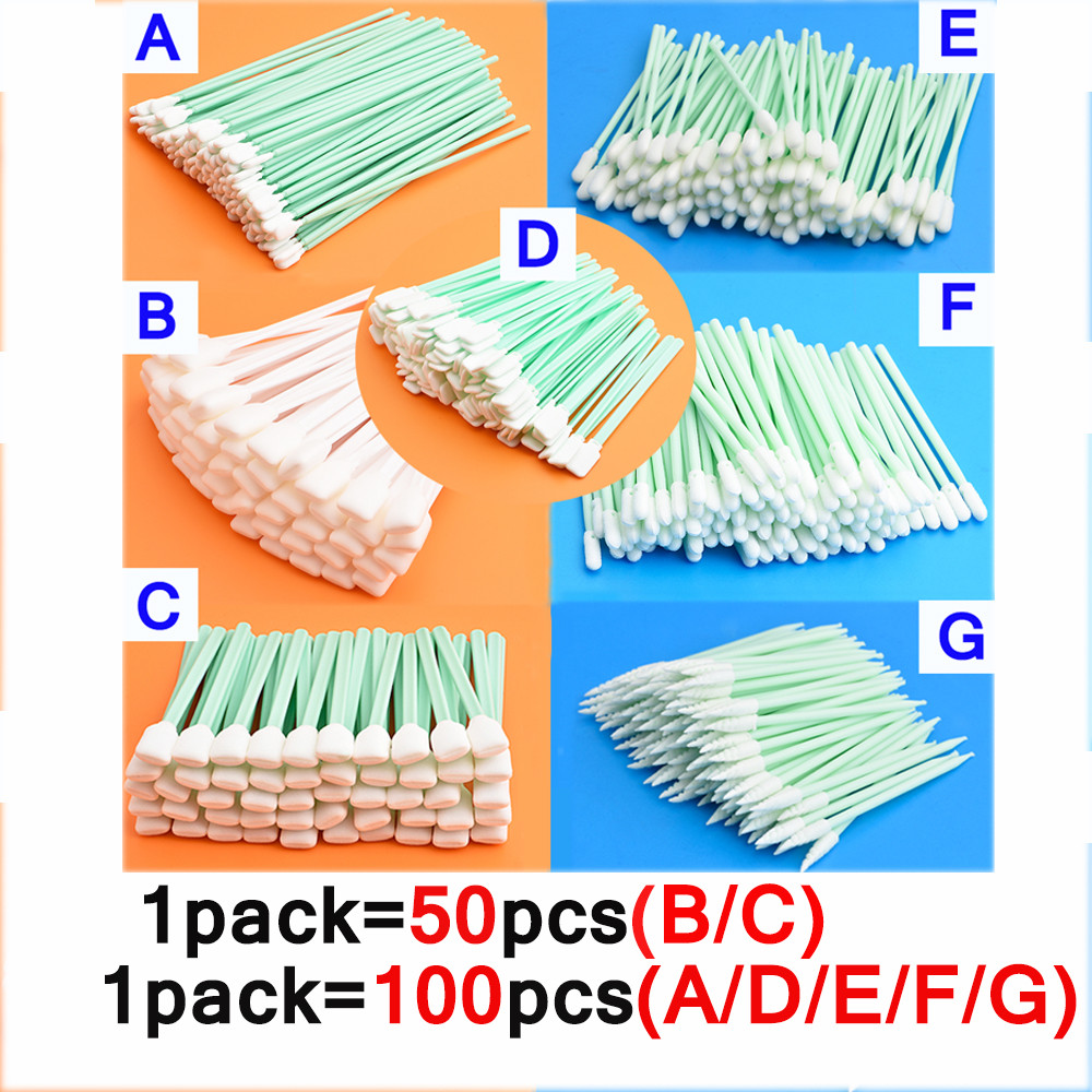 เครื่องมือทําความสะอาดทําความสะอาด Swab Stick ฟองน้ําโฟม Tipped ฝุ่นฟรีทําความสะอาดขนาดเล็ก Swabs สํ