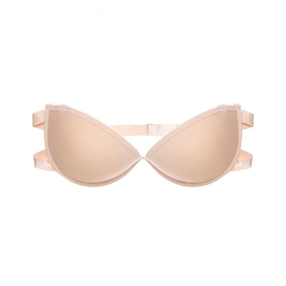 ต่างประเทศชุดชั้นในที่ไม่มีสายหนังผู้หญิง Push up Anti Slip Dual ใช้หน้าอกเล็กด้านบนความงามกลับที่มอ