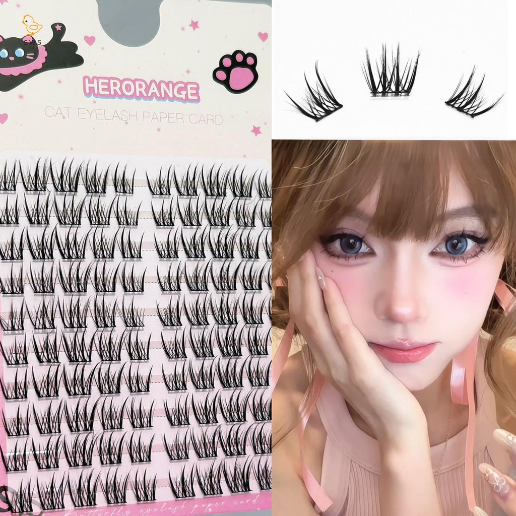 ขนตาปลอมธรรมชาติคอสเพลย์ Spky Cluster Eyelash Extensions สําหรับชีวิตประจําวันหรืออาชีพสําคัญ