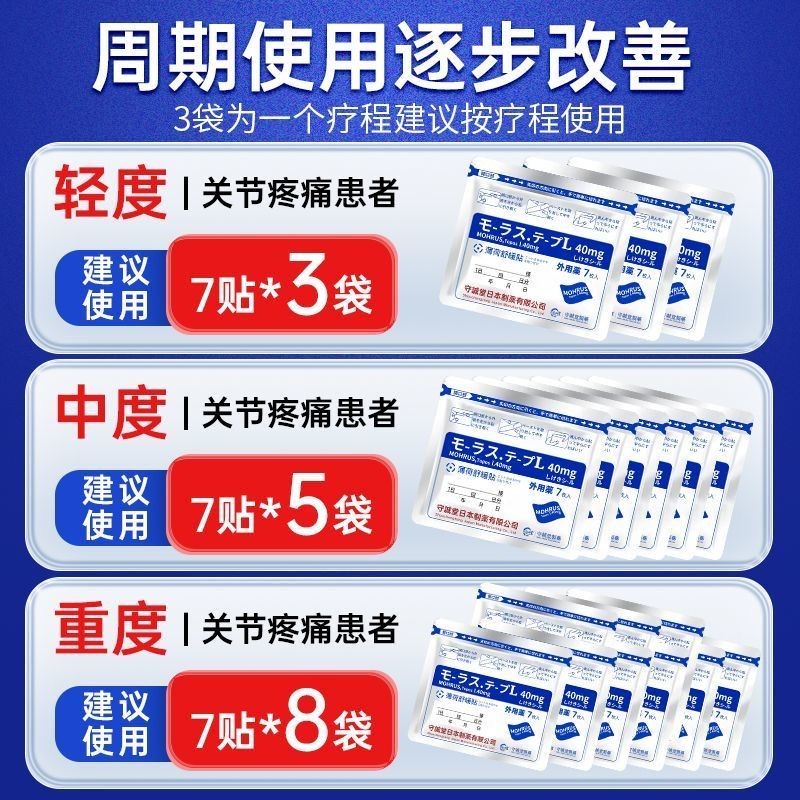 ผลิตภัณฑ์ของแท้ Spot Spot Spot Spot ของแท้ ญี่ปุ่น bra bra brakulli ของแท้ 40mg phile贴 clavicle Pain膏药贴 Japanese Analgesic Patch Joint Plaster for Injuries CauseChicken - รูปที่ 3