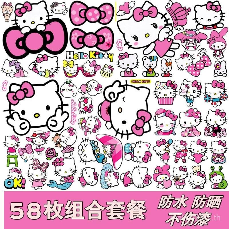 Pikachu สติ๊กเกอร์ติดกระเป๋าเดินทางตกแต่งน่ารักการ์ตูน hellokitty Sticker Body Sticker กันน้ํา Hello