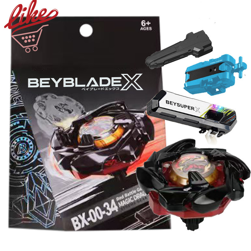 Bey X BX00-34 BX-34 Cobalt Dragoon Bey Xtreme พร้อม Launcher Led Grip ชุดสําหรับ Bey Burst ของเล่นเด